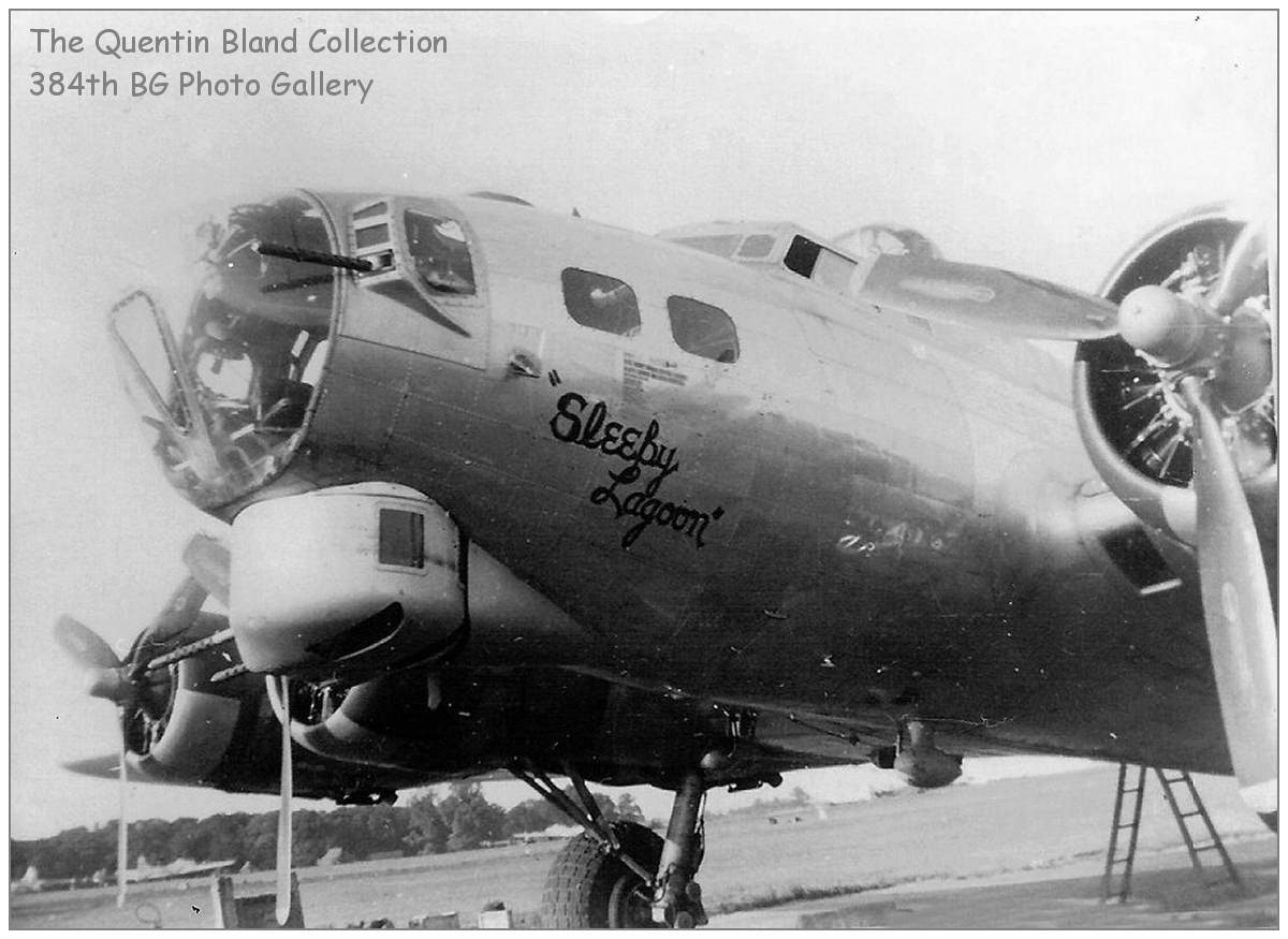 Sleepy Lagoon - nose art - The Quentin Bland Collection - 384th BG