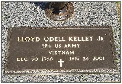 Headstone - SP4 - Lloyd Odell Kelley Jr.