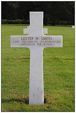 36871278 - S/Sgt. - Lester William Smith - Ardennes Cemetery, Belgium