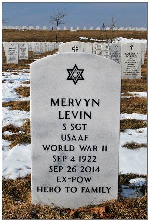 13045340 - S/Sgt. Mervyn Levin - Headstone - 1922- 2014