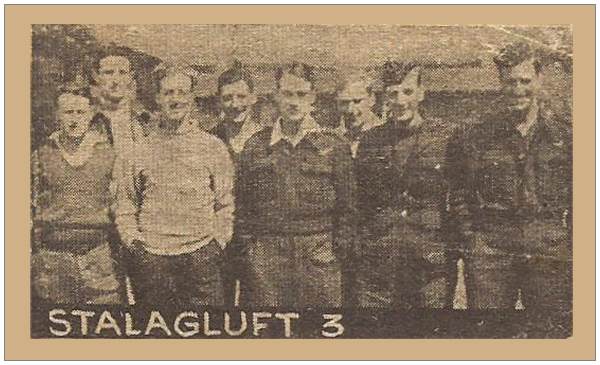 Stalag Luft 3 - Newspaper cutting - with Petch on the right