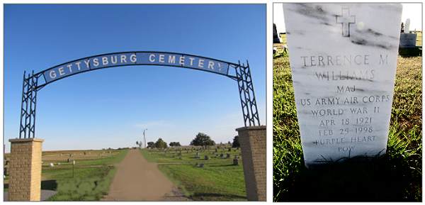 Gettysburg Cemetery - headstone - Major Terrence MacFarlane Williams