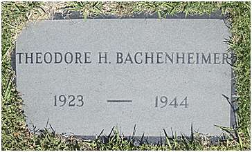 Headstone - PFC Theodore Herman Bachenmeier