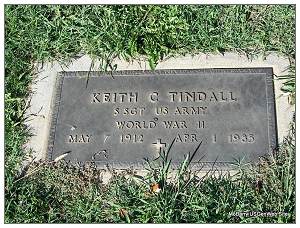 S/Sgt. Keith C. Tindall - Oakdale Cemetery, Lawrence Co., MO