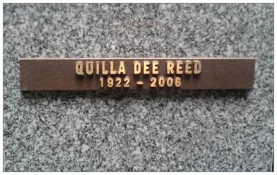 T/Sgt. Quilla Dee Reed - memorial