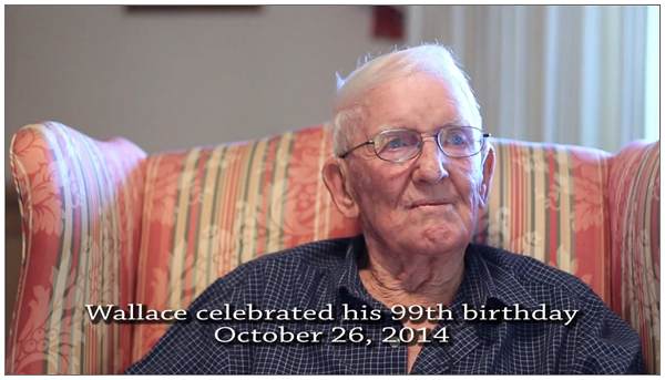 Wallace - 99th birthday - 26 Oct 2014