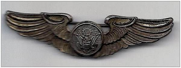 Second set of Airman's wings - S/Sgt. Roger Walter Collins